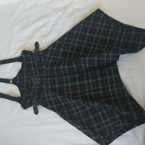 NWOT Killstar plaid bondage corset dress small